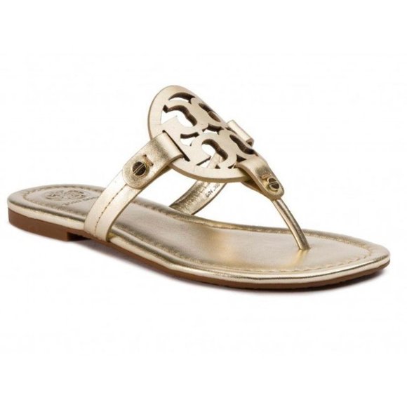 Tory Burch Shoes - (Sold) Tory Burch Miller Sandals Metallic Gold 10